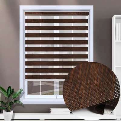 USA standard project use Manual Motorized window sunscreen blackout zebra roller blinds vertical waterproof smart shades